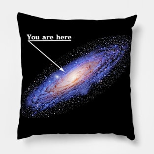 You are here: Milky Way galaxy map Pillow