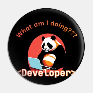 Confused Panda - Bad Coder Pin