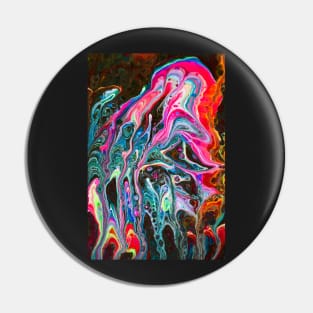 Momma & Baby Octopuses - Fluid Art Pin