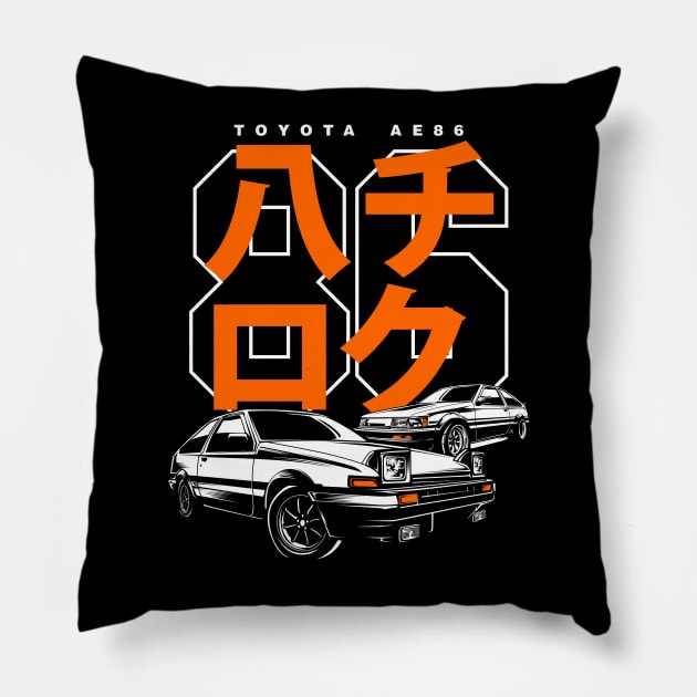 HACHIROKU - Toyota AE86 Pillow by rizadeli