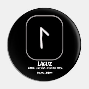 The Nordic rune Laguz Pin