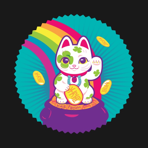 Maneki Neko Lucky Cat by Kaz_Foxsen