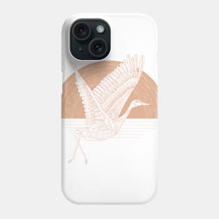 Peachy Crane Phone Case