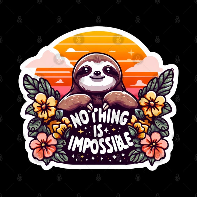 Nothing Is Impossible Sloth by Plushism