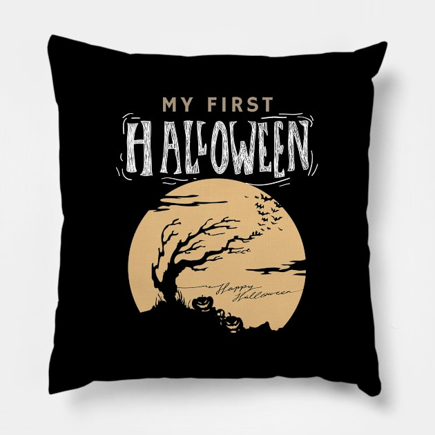 Its my first halloween Pillow by Mplanet