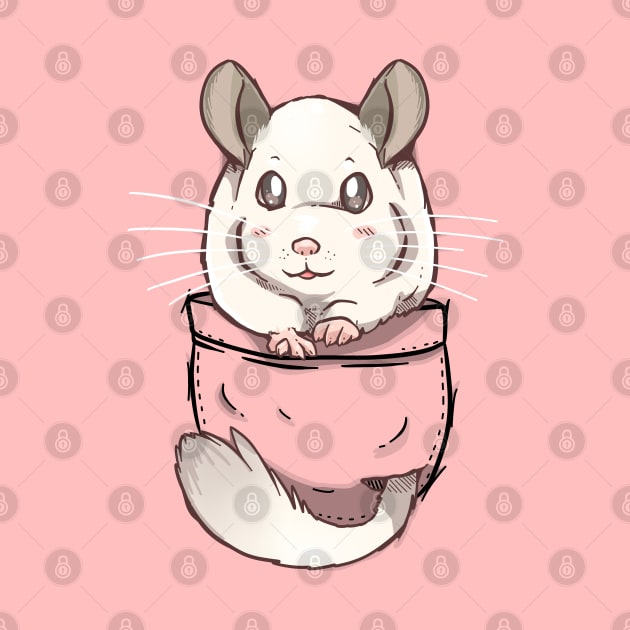 Pocket Cute White Chinchilla by TechraPockets