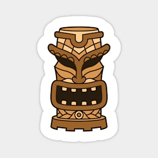 Funny Tribal Tiki Head Magnet