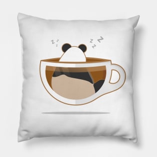 Panda in a Cup Pillow