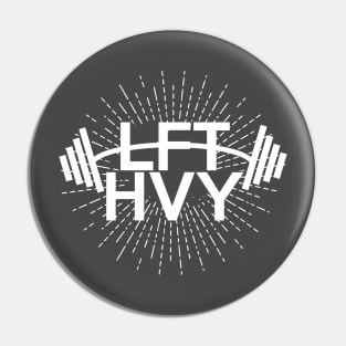 weight left BodyBuilding LFT HVY For Dark Shirts BY WearYourPassion Pin