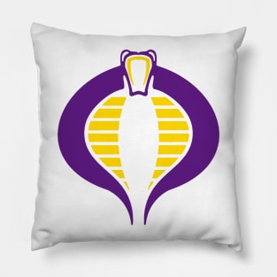 Purple and Gold Cobra Pillow