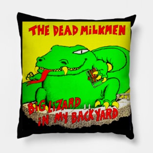 Big Lizard in My Backyard 1985 Punk Throwback Pillow