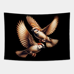 House Sparrows Tapestry