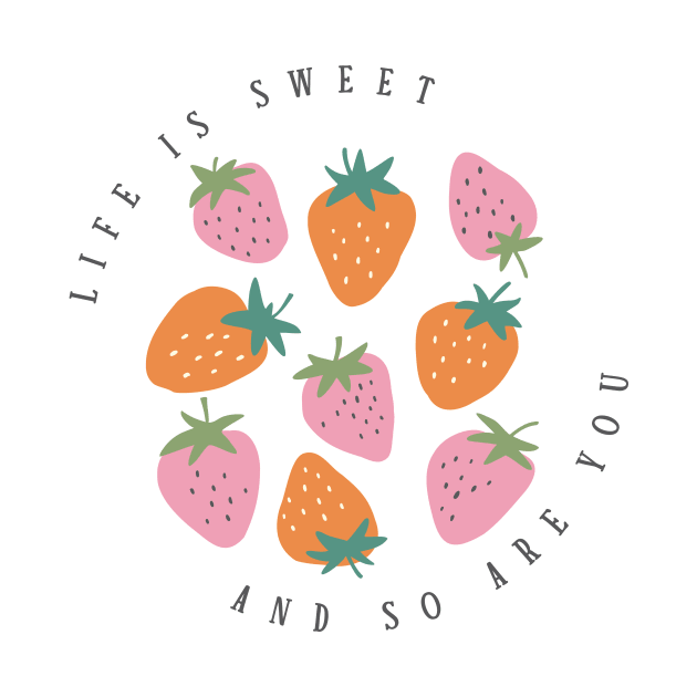 Danish pastel strawberries quote by Positively Petal Perfect 