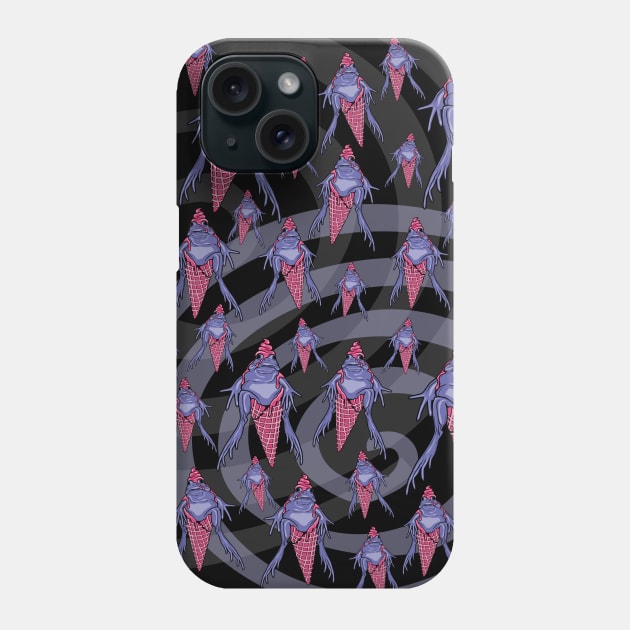 Attack of the Froggo I-scream Phone Case by Von Kowen