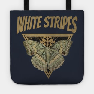 White Stripes // Fly Away Butterfly Tote