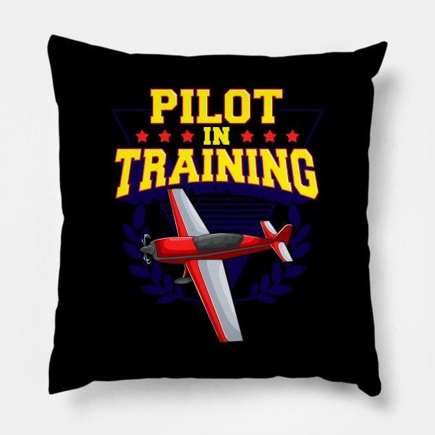 Pilot In Training Airplane Future Pilot Pillow by theperfectpresents