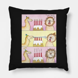 Llama vs Lion - Birthday Pillow