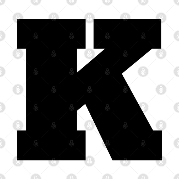 Alphabet K (Uppercase letter k), Letter K by maro_00