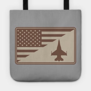 F-16 Viper US Flag (subdued) Tote