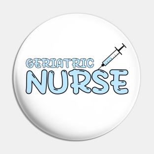 Geriatric Nurse Blue Pin