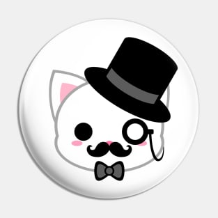 Cute Gentleman Cat Pin