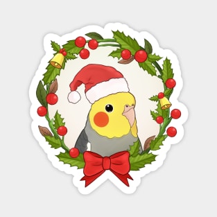 Christmas Cockatiel Magnet