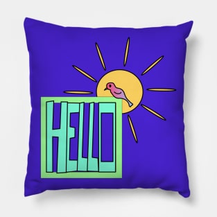 Hello world Pillow