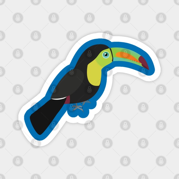 Keel billed toucan Magnet by Bwiselizzy