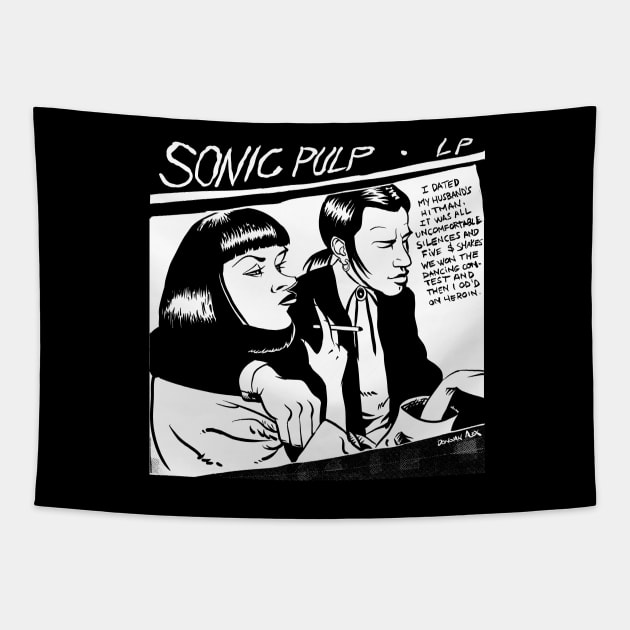 Sonic Pulp: Goo Fiction [Dark Tee] Tapestry by DonovanAlex