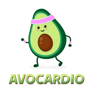 Avocardio Avocado Fitness Workout T-Shirt