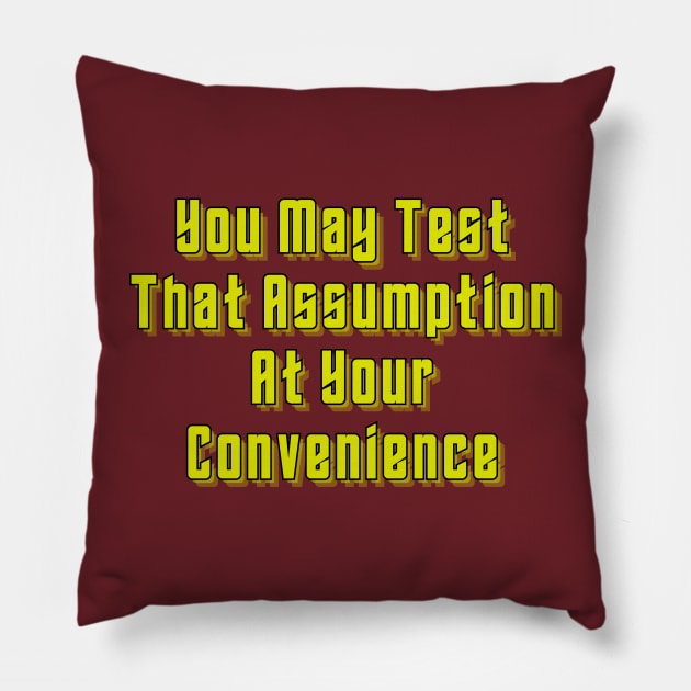 Test Me! Pillow by Spatski