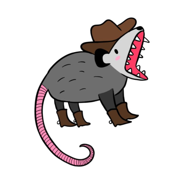 Cowboy Opossum by AchillesHelios