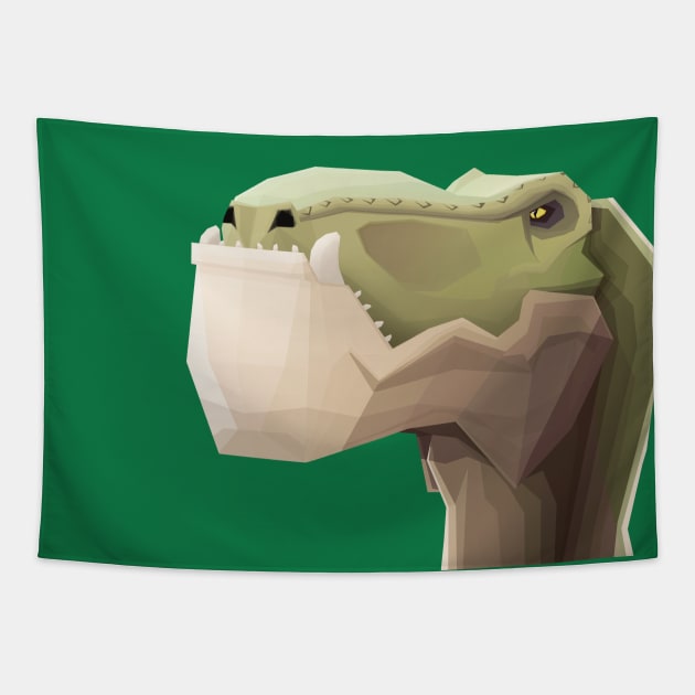 Dinosaur Head Tapestry by BoombasticArt