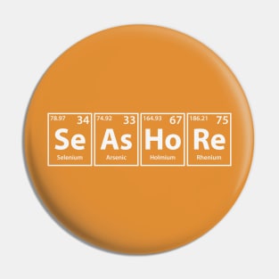 Seashore (Se-As-Ho-Re) Periodic Elements Spelling Pin