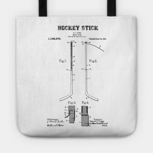 Hockey Stick Patent Black Tote