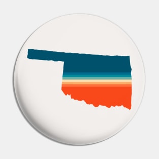 Oklahoma State Retro Map Pin