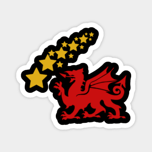 Welsh Dragon Shooting Star Magnet