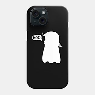 Donald Trump as a spooky Halloween ghost saying boo (Anti Trump) Phone Case