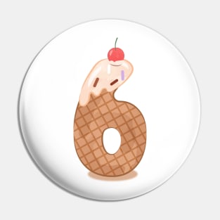 Ice cream number 6 Pin