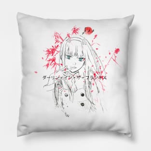 Red bamboo 02 Pillow