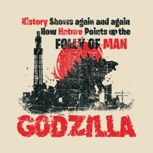 Go, Go Godzilla distressed T-Shirt