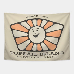 Topsail Island, North Carolina Smiling Sunshine Tapestry