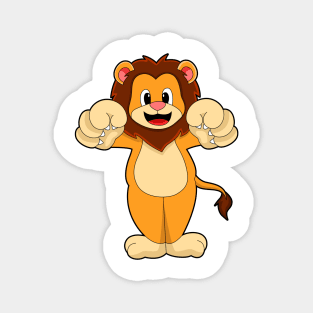 Lion with big Claws Magnet