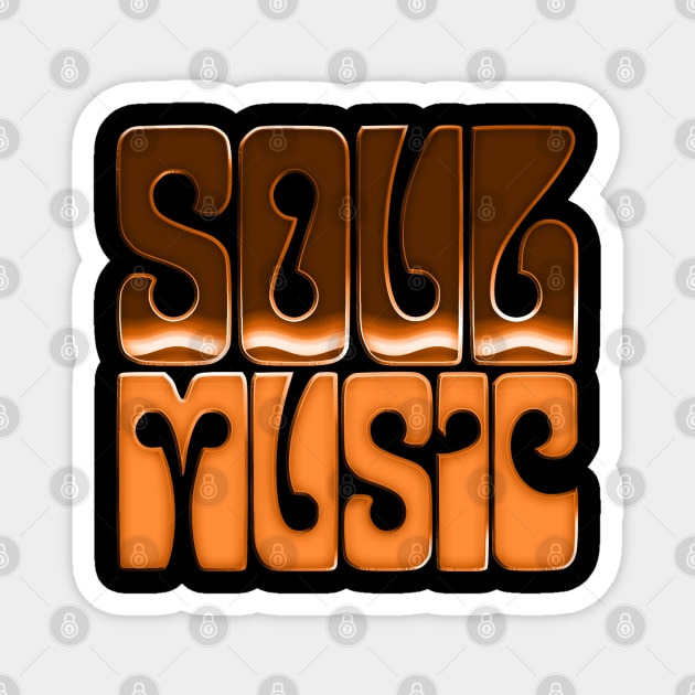 Soul Music --------- Retro Fan Design Magnet by DankFutura