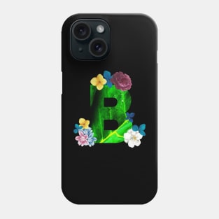 Floral Letter B Phone Case