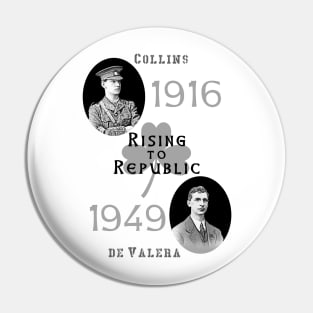 Rising to Republic: for a United Ireland (mono) Pin