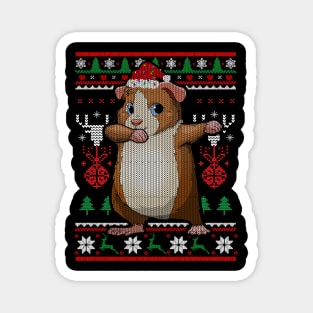 Guinea Pig Dabbing Ugly Christmas Furry Potato Pet Xmas Magnet