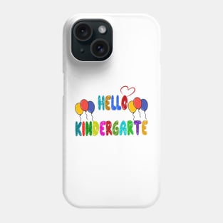 Hello Kindergarten Teacher T Shirt Ideas Back to School Balloon Student T-Shirt Phone Case