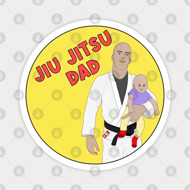 Jiu Jitsu Dad Magnet by DiegoCarvalho