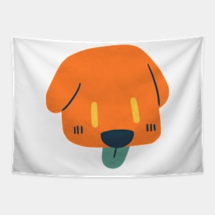 orange dog Tapestry